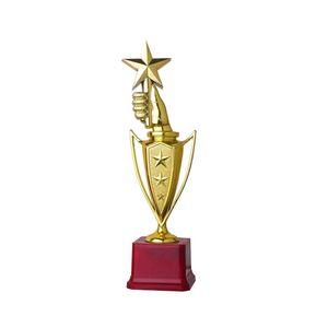 Coupe de trophée de cricket en métal pour le championnat, récompense sportive, cadeau commémoratif, objet de décoration - Product Image 4