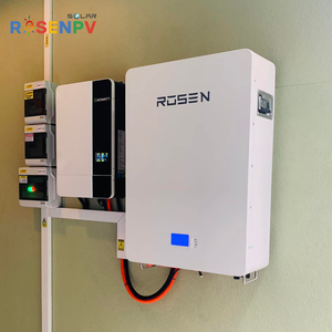 ระบบโซลาร์เซลล์พร้อมแบตเตอรี่ลิเธียมแบบไฮบริดแรงดันต่ำ Rosen 5kw 10kw 12kw 15kw 20kw 30kw - Product Image 1