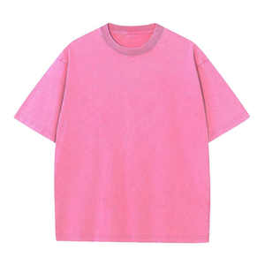 T-shirts unisexes en coton 100% de qualité supérieure, lavés à l'acide, délavés, vintage, coupe ample, poids lourd 240g, votre propre marque - Product Image 3