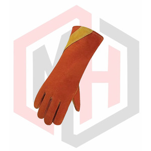 Gants de travail résistants à la chaleur Fabricant professionnel d'usine Gants de travail en cuir antidérapants personnalisés en gros Gants de soudage - Product Image 1