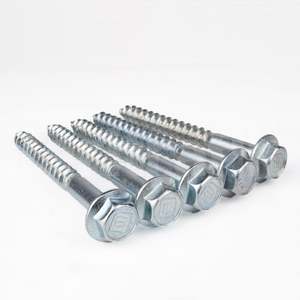 Metric Carbon Steel Coarse Thread Mounting <b>Screws</b> 10x100mm 20 Pieces Zinc Plated - Product Image 1