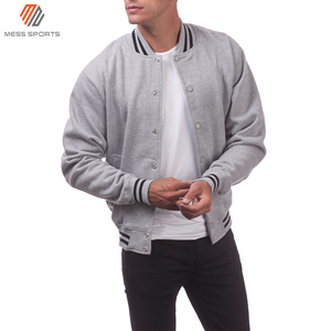 2024 MESS SPORTS Custom Design <b>Men</b> Double Adjustable Streetwear Varsity <b>Jacket</b> Plain Wool/Polyester Breathable Windproof Winter - Product Image 5