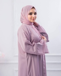 Abaya de luxe de concepteur de travail manuel de Dubai, style turc élégant pour les meilleures ventes, couleur unie, fabricant pakistanais en Turquie - Product Image 4