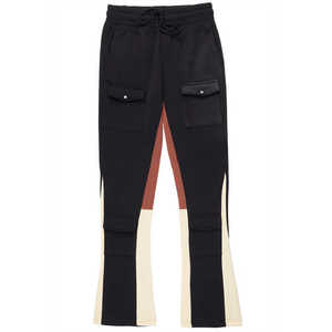Pantalón de hombre teñido liso antiarrugas logotipo personalizado impreso Casual secado rápido deportes hombres Flare Casual pantalón Regular Fit - Product Image 6