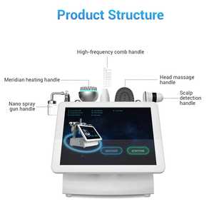 Best Quality New Type Desktop Hair Growth Head <b>Scalp</b> Massager <b>Brush</b> USB Oxygen Spray <b>Scalp</b> Skin Analysis Machine 5 En 1 - Product Image 2