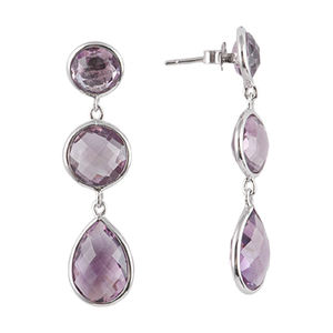 Manufacturer classic simple design rose gold plated <b>earrings</b> 925 sterling <b>silver</b> chrysoprase gemstone <b>dangle</b> drop <b>earring</b> - Product Image 6