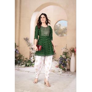 white christmas dresses Designer Indian Dhoti Dress for Women S / Purple main image 1