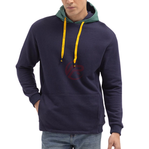 เสื้อมีฮู้ดตัวยาวแบบสวมหัวสำหรับผู้ชายเสื้อมีฮู้ดตัวยาวแบบสวมหัวเสื้อมีฮู้ดผ้าคอตตอนโพลีเอสเตอร์ใช้ได้ในฤดูหนาว - Product Image 4