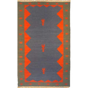 Tapis persan Shiraz unique en son genre, 8'0 x 4'11 - Product Image 1