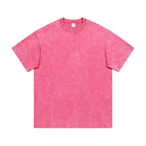 Camiseta de Algodón 100% para Hombre, Diseño 2026, de Alta Calidad, Lavada a la Piedra, Corte Cuadrado, Lavado Ácido, en 12 Colores - Product Image 2