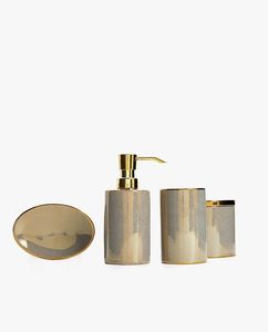 Ensemble de salle de bain en laiton, accessoires traditionnels, alliant le charme vintage à la fonctionnalité moderne de la salle de bain - Product Image 4