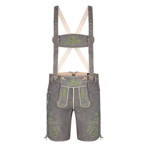 Shorts en Lederhosen bavarois de haute qualité, nouvelle arrivée, pour hommes - Shorts décontractés imperméables et respirants, 100% cuir suédé, personnalisables - Product Image 1