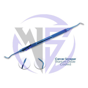 Instrumental de Higiene Dental, Acabado Azul Óxido, 4 Piezas, Acero Inoxidable, Estuche, Pinzas, Espejo, Explorador, Raspador de Sarro - Product Image 2