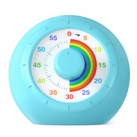 OEM Anpassbarer Visueller Timer 60 Minuten Regenbogen-Countdown-Timer mit Drehknopf für Kinder, Studium, Küche, Klassenzimmer