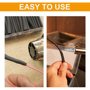 Gaine de câble électrique isolée thermorétractable en PE, 328 pièces, 10mm, tension nominale 600V, rapport de rétrécissement 2:1, protection de l'environnement - Product Image 5