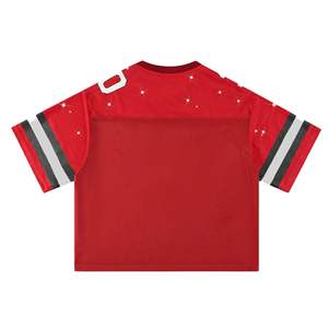 Nueva Llegada, Jersey de Fútbol Americano Retro de Malla, Corte Cuadrado, 100% Poliéster, Logotipo del Equipo Personalizado, Absorbe la Humedad - Product Image 2