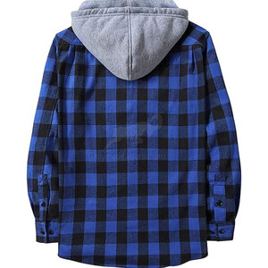 Sweat à capuche en flanelle tendance pour homme, mélange de coton doux, parfait pour le temps froid, look décontracté et sportif - Product Image 3