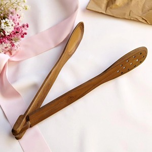 Precios de fábrica, pinzas para servidor de ensalada de pan de madera de mango para usos de cocina, fabricación en India para la venta - Product Image 6