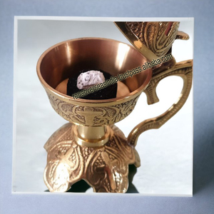 ที่วางธูปทองเหลืองขายดีที่สุด ขนาด 11x14 ซม. เป็นมิตรกับสิ่งแวดล้อม ทนทาน จัดส่งรวดเร็ว ดีไซน์โดดเด่น สำหรับบุคฮูร์ ใช้ในบ้าน - Product Image 5