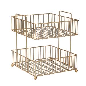 Elegante cesta de frutas de Metal para decoración de cocina de granja, exhibición de mesa de comedor y organizador de almacenamiento rústico - Product Image 3