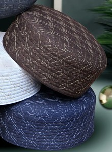 Meilleures ventes, casquette islamique traditionnelle musulmane pour hommes, vente en gros de produits, chapeau Kufi avec logo personnalisé - Product Image 5