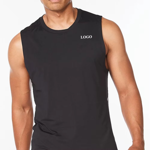 Nuevo estilo Ropa de verano Correr Precio al por mayor Hombres Camiseta sin mangas Entrenamiento Gimnasio Sin mangas Ropa de entrenamiento físico Hombres Camiseta sin mangas - Product Image 4