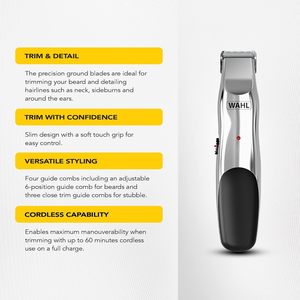 Juego de Recortador de Barba y Cabello Recargable por USB, Cuchillas de Acero Inoxidable, Resistente al Agua y Lavable, Fuente de Alimentación Eléctrica para Uso Doméstico - Product Image 2