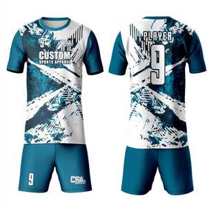 Uniforme de football tendance, service OEM de conception 3D, meilleure qualité, impression par sublimation, taille personnalisée, respirant et léger - Product Image 1