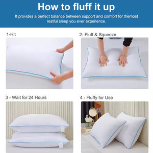 Funda Protectora para Almohada de Hotel con Cierre, 100% Algodón, Impermeable, Personalizada, del Mejor Proveedor, Funda de Almohada de Algodón de Alta Calidad - Product Image 5