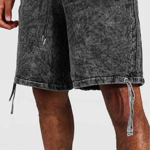 Pantalones cortos informales de algodón de verano para hombre con lavado ácido y logotipo personalizado de alta calidad, patrón sólido, precio razonable, pantalones cortos para correr con logotipo personalizado - Product Image 6