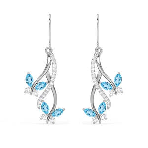 CLARA Pendentif en argent sterling 925 avec motif papillon doré, tendance et classique, idéal pour mariage, fête ou cadeau, orné de perles, de diamants et de rose gold - Product Image 1