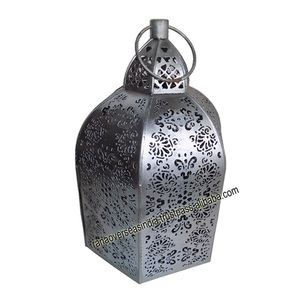 Linterna de vela colgante hexagonal hecha de hierro para oficina, hogar, cama, habitación, entrada, decoración de fiesta - Product Image 6