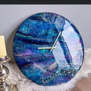 APPEARANCE Epoxy Resin <b>Wall</b> <b>Clock</b> Epoxy Resin Living Room best qulatiye Furniture Home <b>Decor</b> <b>Wall</b> <b>Clock</b> Customized best - Product Image 3