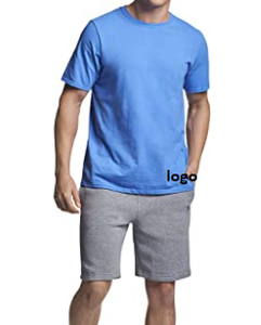T-Shirt 60% coton à manches courtes pour hommes, haut masculin importé du Bangladesh, à fermeture, délavé à la Machine, 40% - Product Image 2