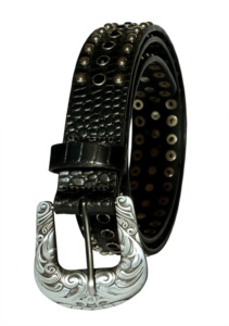 Cinturón Polo de cuero genuino de estilo occidental hecho a medida de calidad superior Salida directa de fábrica con precio razonable OEM de India - Product Image 2