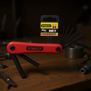 Jeu de clés hexagonales pliantes Stanley de 12 pièces, 7 tailles métriques (1,5-6 mm) - Product Image 3