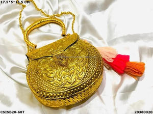 Hecho a mano Full Brass Metal Clutch Ladies Luxury Vintage Fashion Styles Lady's Evening Dress Accesorio grabado Precio al por mayor - Product Image 3