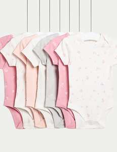 รอมเปอร์สำหรับเด็กผู้หญิงแขนสั้นบอดี้สูทจั๊มสูทเข้ารูปเสื้อผ้านุ่มสบายปรับสีได้ตามต้องการ - Product Image 1