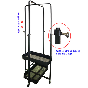 Porte-manteau en tissu métallique de style industriel pour la maison pour l'ameublement de la chambre et du salon - Product Image 3