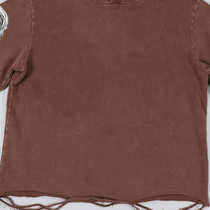 2025 Venta al por mayor último diseño personalizado Logo Unisex recortado sudaderas con cordón Sudadera con capucha inferior recortada sudaderas con capucha hombres - Product Image 3