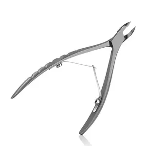 Cuticle Clipper With Pushers 2 In 1 Heavy Duty Stainless Steel Cuticle Tools Nail Nippers And Cutical Pusher With Anti-slip Hand