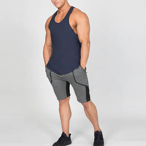 Camiseta sin mangas ajustada para gimnasio con logotipo personalizado para hombre Camiseta sin mangas en blanco de alta calidad - Product Image 4