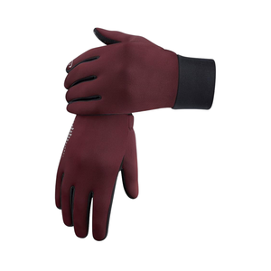 Acheter des gants de course thermiques gris imprimés personnalisés légers hiver écran tactile sport gants de cyclisme - Product Image 5