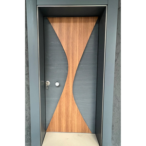 Portes en acier de haute qualité Apparence de pierre d'entrée avant de villa et d'appartement de luxe - Product Image 1