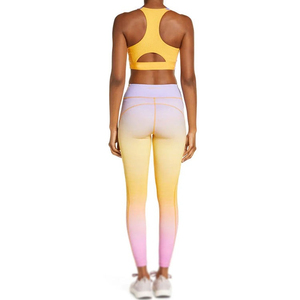 Ensembles de yoga 2 pièces sans couture grande taille pour femmes avec ceinture respirant à séchage rapide Gym Fitness Wear Option de logo personnalisé - Product Image 2