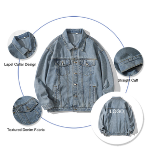 Chaquetas vaqueras de moda para hombre Color Ajuste personalizado Ropa de calle de invierno Chaquetas vaqueras Hechas en Pakistán Fabricación Chaqueta vaquera - Product Image 3