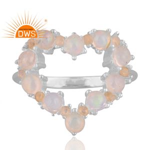 Anillo de ópalo etíope Natural de Plata de Ley 925 de diseño caliente, joyería de diseño personalizado para mujer, regalo para ella - Product Image 1