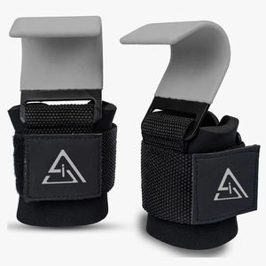 Poignées de musculation robustes, crochets de musculation, sangles de poignet de musculation robustes, crochets de musculation avec rembourrage - Product Image 1