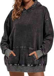 Nueva llegada Quick Dray personalizado lavado ácido sudaderas con capucha nuevo diseño transpirable OEM mujeres lavado ácido sudaderas con capucha personalizado elegante al por mayor - Product Image 6