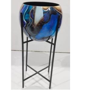 กระถางต้นไม้โลหะตกแต่งสวนหรือบ้าน คุณภาพเยี่ยม ผิวสัมผัสสองสี กระถางปลูกดอกไม้โลหะสำหรับขาย - Product Image 4